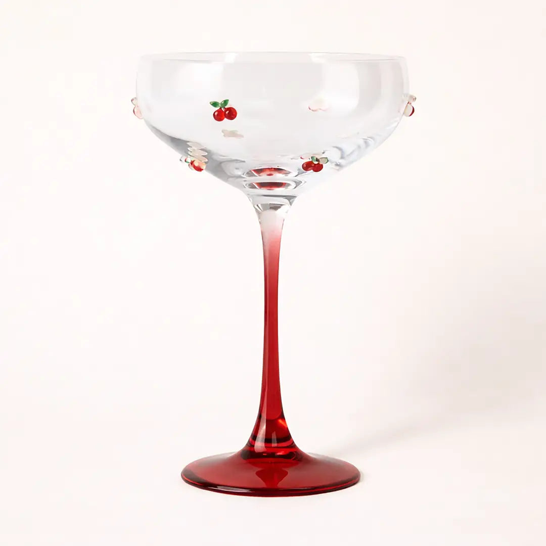 Cherry Champagne Set med 4