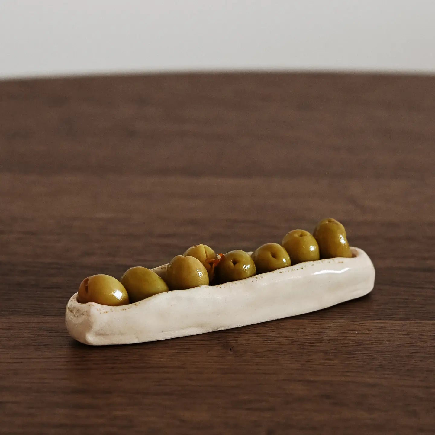 Snacksbricka i keramik