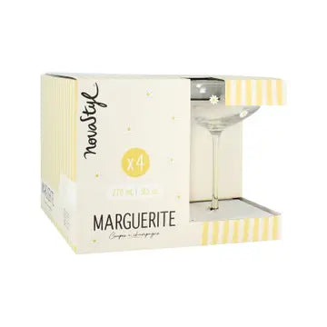 Marguerite Fleur Champagneglas Set med 4