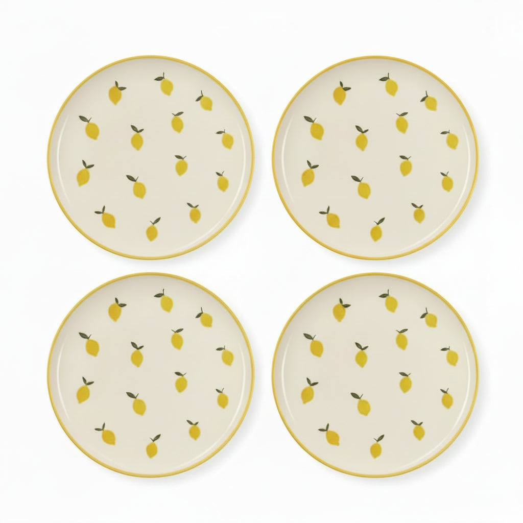 Flat tallrik 26 cm i stengods CITRON