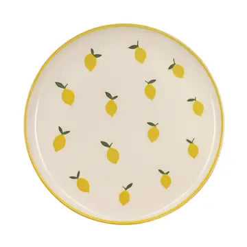 Flat tallrik 26 cm i stengods CITRON