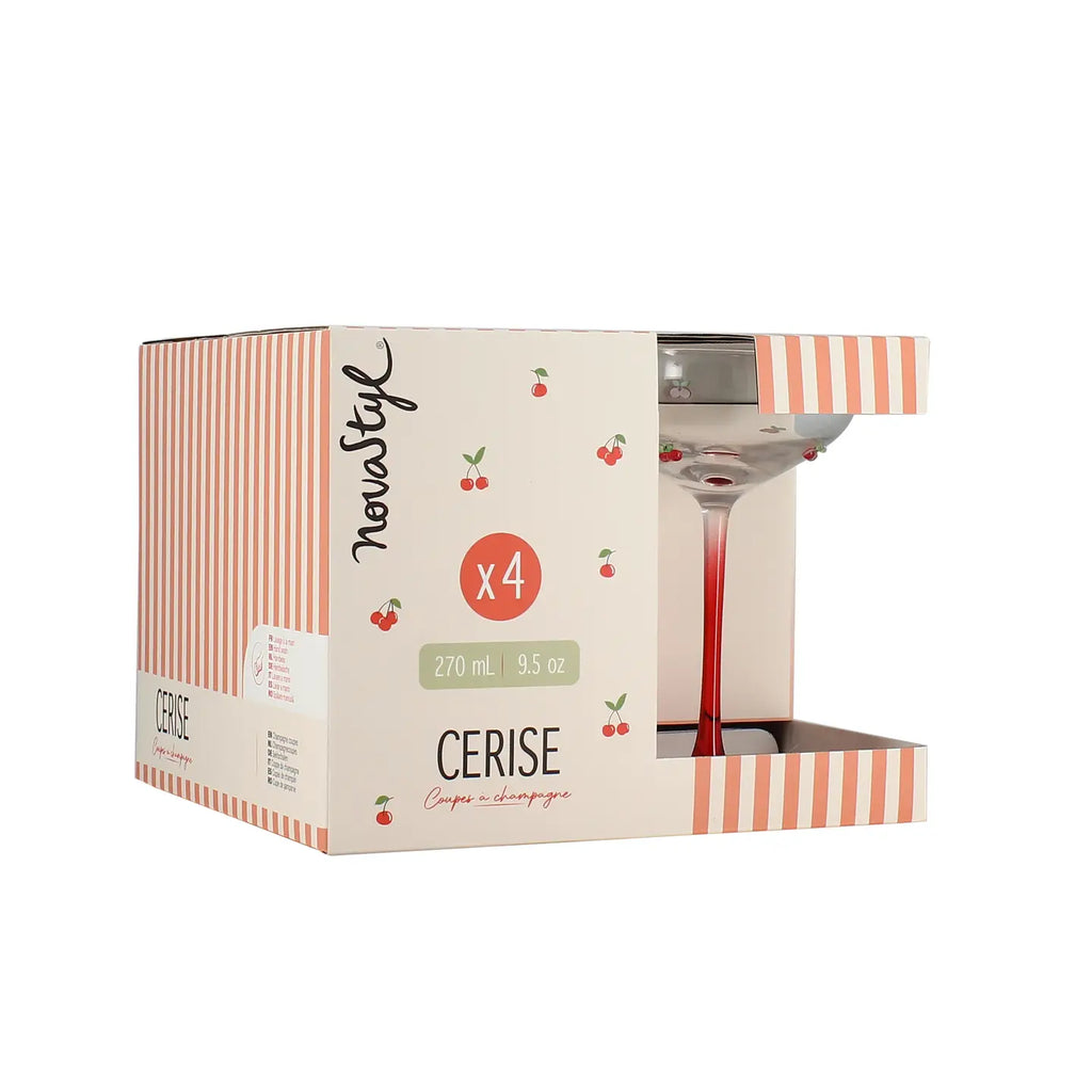 Cherry Coupeglas – 4-pack