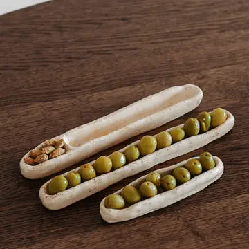 Snacksbricka i keramik